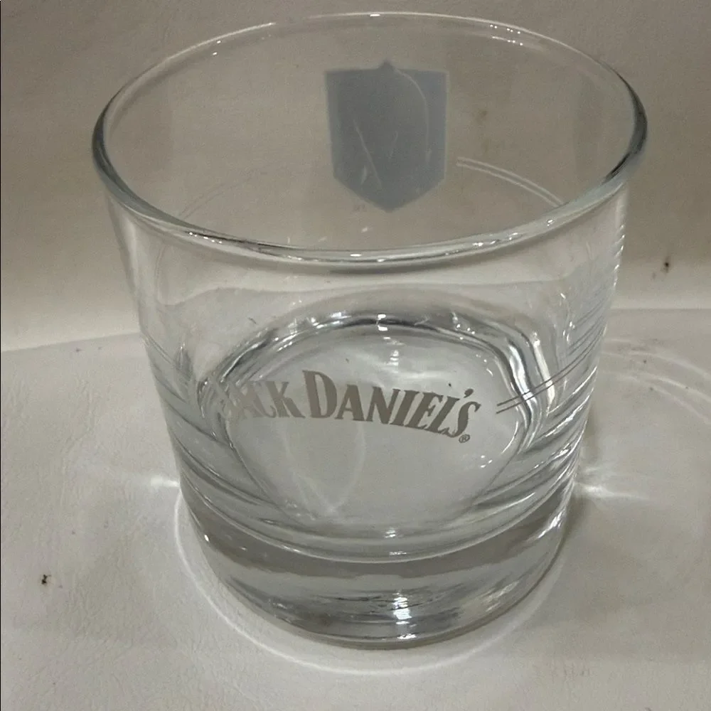 VGK Jack Daniel’s One 8 Ounce Glass Whiskey Rocks Cocktail Bar Las Vegas Hockey